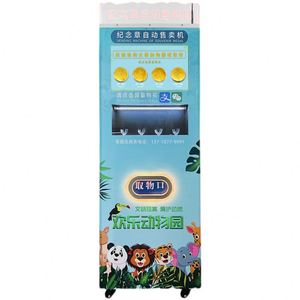 Distributeur automatique de badges commémoratifs culturels et créatifs pour zones touristiques, boîte mystère de pièces d'or et d'argent, SDK de reconnaissance faciale - Product Image 1