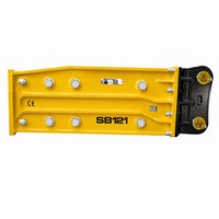 Martillo Hidráulico SB121 de Tipo Superior para Minería en Canteras, para Excavadoras de 28-35 Toneladas R305 SK310, 2413 kg, 12 Meses de Garantía