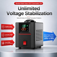 Régulateur de tension monophasé pour servomoteur SVC 500VA 1kVA 3kVA 5kVA 8kVA 10kVA Stabilisateur automatique AC 220V pour la maison et l'industrie