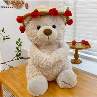 Nouveaux ours en peluche populaires pour la Saint-Valentin 2027 avec fleur, cadeau pour petite amie, ours en peluche pour la Saint-Valentin, ours en peluche personnalisé à prix réduit