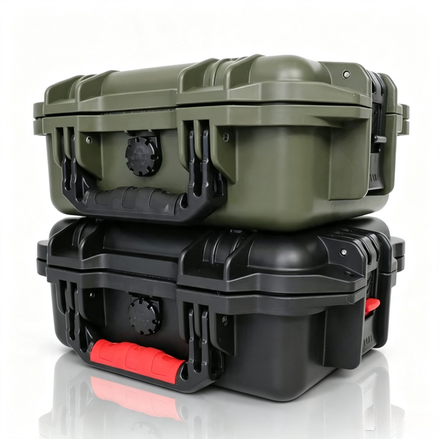 Plastic Hard Storage Case Waterproof Carrying Camera Case W/ Foam