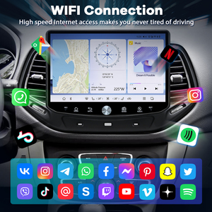 Android Car DVD Player đài phát thanh xe màn hình xe <span class=keywords><strong>Navigation</strong></span> hệ thống đa phương tiện Carplay DSP cảm ứng âm thanh cho Jeep La Bàn 2017-2020 - Product Image 3