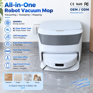 Robot Aspirateur Intelligent 20000Pa avec Cartographie LDS, Auto-vidage, Relevage Automatique du Balai, Batterie 5200mAh, Application Tuya, Fabricant et Fournisseur OEM ODM - Product Image 1