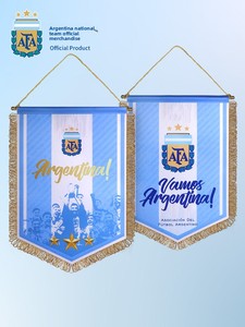 [Oficial y Genuino] Escudo de la Selección <span class=keywords><strong>Argentina</strong></span> de la AFA, Bandera Azul y Blanca con Firmas de Jugadores para Colgante Conmemorativo - Product Image 5
