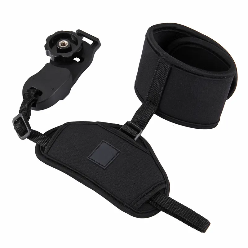 Black Volume Production Professional Neoprene Adjustable Hand Strap Camera Wrist Strap