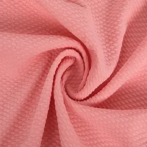 Shaoxing Factory Textiles Dty 220gsm Dobby Bubble Jacquard tessuto per maglieria