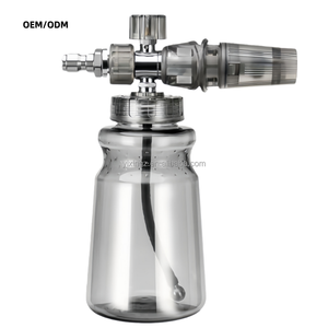 Canon à mousse de neige à embout rapide 1/4'' à grande ouverture, pulvérisateur transparent pour nettoyage automobile - Product Image 1