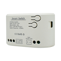 E0603 Ewelink Contrôleur de porte de garage WiFi intelligent-1CH 7-32V RF Module de relais sans USB avec Alexa Voice et télécommande 433MHz