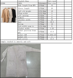 Cardigan Lungo da <span class=keywords><strong>Donna</strong></span> <span class=keywords><strong>Taglie</strong></span> <span class=keywords><strong>Forti</strong></span> in Maglia Multicolore per Abbigliamento Casual - Product Image 6