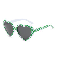 Vente chaude femmes Design de mode PC lunettes de soleil dégradé de couleur coeur UV400 TAC lunettes de soleil polarisées