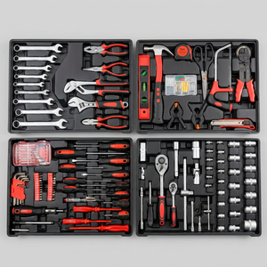RYNEX Professional 187PCS Multi-function <b>Hand</b> <b>Tool</b> Kit Wheels Universal Garage Repair <b>Tool</b> <b>Set</b> Heavy Duty Portable Trolley Box - Product Image 2