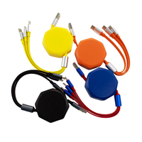 Nuevo Cable de Datos Retráctil 3 en 1, Cable USB Elástico de Carga Rápida Portátil, Cable de Carga para Teléfono