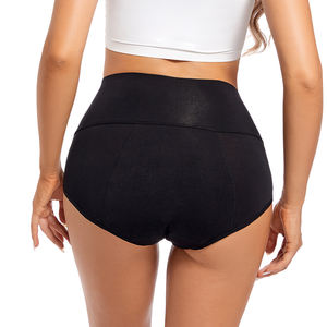 Shanhao กางเกงชั้นในเอวสูงสำหรับสตรีมีประจำเดือน, กางเกงในผ้าฝ้ายออร์แกนิกขนาดพลัสไซส์ - Product Image 6