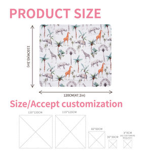 קנג obaby הדפסה מותאמת אישית דיגיטלית בד השמיכה מגבת בד כותנה בטוחה קבלת שמיכה - Product Image 3