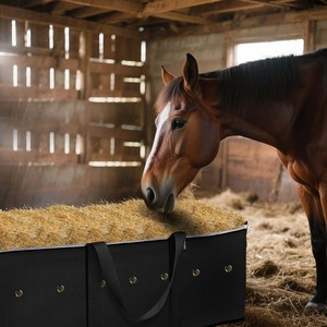 Free sample Capacity Equestrian Hay Bags for Horses - Goat Hay <b>Feeder</b> Horse Feed Bag,Tote Hay Bale Storage, <b>Slow</b> Feed Hay Net - Product Image 6
