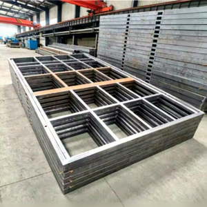 Welded Steel Window Frame Corner Joint Close Up Metal Grille Bars Construction Material Fabrication Detail Industrial Building - Product Image 1