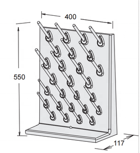 Modern Design Metalen Laboratorium Droogrek Pp Pegboard En Druiprek Voor School Workshop Ziekenhuis Magazijngebruik - Product Image 2