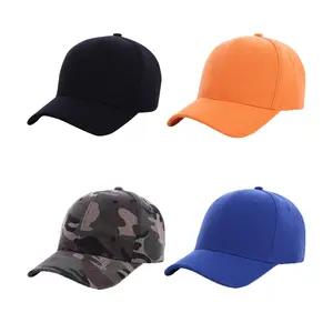 JS yüksek kaliteli düz renk boş şapka özel 6 panel spor beyzbol şapkası
