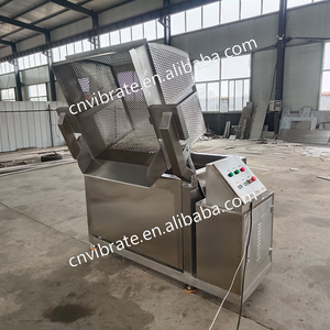 Machine à frire industrielle VBJX entièrement automatique en acier inoxydable pour poulet croustillant, pommes de terre, fruits et légumes avec panier de friture - Product Image 5