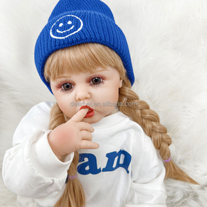 Muñeca Reborn Dearbei para Niñas, Material <span class=keywords><strong>de</strong></span> Vinilo, <span class=keywords><strong>Tamaño</strong></span> <span class=keywords><strong>de</strong></span> 50 cm a 1 m, Juguete <span class=keywords><strong>de</strong></span> Princesa para Niñas Pequeñas, Características Realistas, Regalo <span class=keywords><strong>de</strong></span> Cumpleaños - Product Image 4