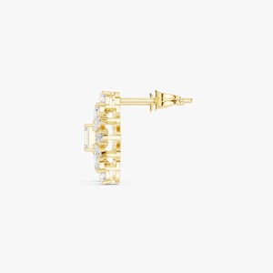 Wholesale Supply Beautiful Petal Diamond <b>Stud</b> <b>Earrings</b> for Women with <b>Fine</b> Craftsmanship for Special OccasionsAvailable for Sale - Product Image 3