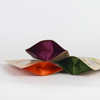 Sac en papier kraft recyclé avec fermeture éclair Fenêtre transparente Produits divers Sac en papier kraft design spacieux