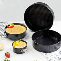 Acier au carbone robuste Moule à gâteau facile à nettoyer Moule à ressort résistant à la rouille Parfait pour les gâteaux au fromage Moule à ressort sans fuite