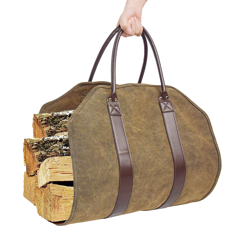 Внутренняя подставка для камина, подставка под дрова, подставка под дрова для переноски, большая холщовая переноска для дрова, сумка-тоут