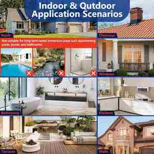 Revestimiento Sellador de Poliuretano Transparente e Impermeable para Techos, Paredes y Cocinas - Alta Resistencia, Ecológico, para Uso Interior/Exterior - Product Image 6