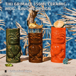 Precio de Fábrica, Regalos Empresariales Modernos y Ecológicos, Vaso de Cerámica Tiki Hawaiano con Forma de Grimace de 401-500 ml, Apto para Lavavajillas - Product Image 2