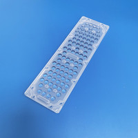Lentille LED optique Kingbrite, lentille de lampadaire LED, 90 en 1, 3030, 90*140 degrés, lentille de module LED pour éclairage public