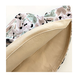 قماش مزدوج الجانب للنساء حافة واسعة حافة معدنية سلكية الصيف UPF50 + زهرة السفر الشاطئ قابلة للطي عكسها - Product Image 6