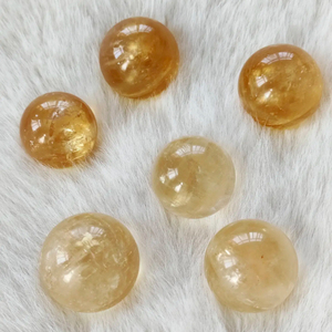 Esferas de Cristal Amarillo Natural al por Mayor, Bolas de Calcita Arcoíris, Spar de Islandia Naranja para Decoración y Regalos - Product Image 2