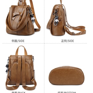 Wholesale Fashion Women Casual Soft Leather <b>Backpack</b> - Product Image 6