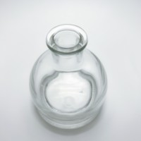 Bouteille de diffuseur de roseaux Forme ronde Bouteille de diffuseur d'arômes en verre de luxe 195ml