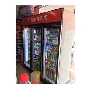 Réfrigérateur d'affichage vertical commercial <span class=keywords><strong>3</strong></span> <span class=keywords><strong>portes</strong></span> en verre réfrigérateur vitrine de boissons froides de supermarché pour les dépanneurs - Product Image 5