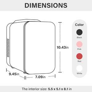 Mini-réfrigérateur thermoélectrique portable 8L 10L, écoénergétique, pour hôtel, extérieur, maison, voiture, lait maternel - Vente en gros - Product Image 5