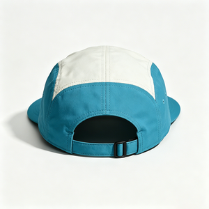 OEM Custom ACE Logo 5 Panel Camp Cap Two Tone Color Block Lightweight Quick Dry Polyester Canvas Running Adjustable Outdoor - Product Image 5
