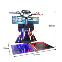 360 Degrés Interactif 9D VR Tir Arcade Jeu Zombie Storm Battle 2 Joueurs Multijoueur Coin Pusher VR Intérieur Métal PC