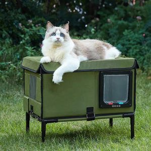 Casa de cama para gatos de 4 estaciones con función de calefacción y refrigeración Cómoda y fácil de limpiar - Product Image 1