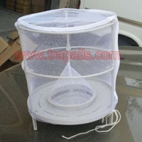 Cage de piège à mouches en filet imperméable pour insectes de grande ferme avec outil de couverture