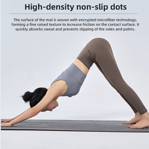 Toalla de <span class=keywords><strong>Yoga</strong></span> Antideslizante de Secado Rápido, Absorbente de Sudor, Portátil, con Puntos de Agarre para Pilates, Ultra Absorbente, para <span class=keywords><strong>Yoga</strong></span> <span class=keywords><strong>Bikram</strong></span> - Product Image 3