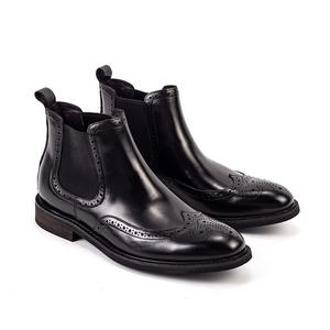 Luxurious New Men's Genuine Leather square Toe Anti-slip Waterproof <b>Shoes</b> Custom-made Laces Formal Business Style High Quality - Product Image 4