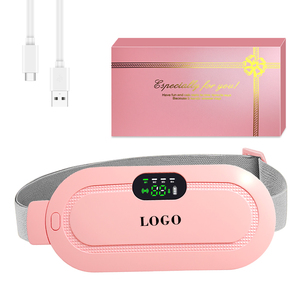 Ceinture chauffante compacte et réutilisable OEM pour femmes, intelligente, mini, 1500 mAh, rechargeable par USB, sans fil, 3/4 modes, pour le ventre et le dos, idéale pour les règles - Product Image 1