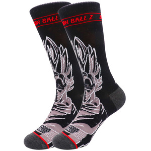Nuevos <span class=keywords><strong>Calcetines</strong></span> de Anime Populares 2022 Diseño Divertido de Dragón Dibujos Animados Son Goku Kakarotto <span class=keywords><strong>Ball</strong></span> de Algodón Peinado Transpirables de Media Caña para Hombre Tejido Happy - Product Image 2