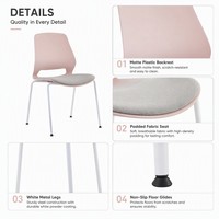 Chaises de conférence empilables à dossier bas pour formation, salons de beauté, réceptions et salles d'attente – Prix abordable