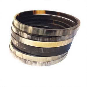 Bracelets en corne de buffle en gros, écologiques, polis, faits à la main, forme personnalisée, thème moderne, pour mariage, fournisseur de bijoux AZ - Product Image 3
