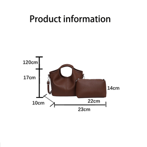 Sac bandoulière en PU en forme de seau avec design à empiècements, fermeture magnétique et sangle simple pour un usage quotidien - Product Image 2
