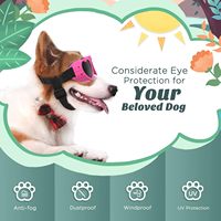 Lunettes de soleil anti-buée en forme de cœur pour animaux de compagnie, protection UV, lunettes de protection pour chiens avec sangle réglable