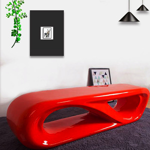 Banc de patio en fibre de verre, mobilier d'extérieur contemporain, sièges durables pour parc, design moderne pour 2 personnes - Product Image 3